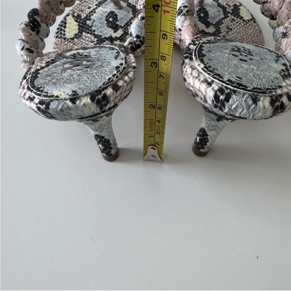 Snake Print Braided Sandals Vince Camuto Size 7 - Picture 6 of 10